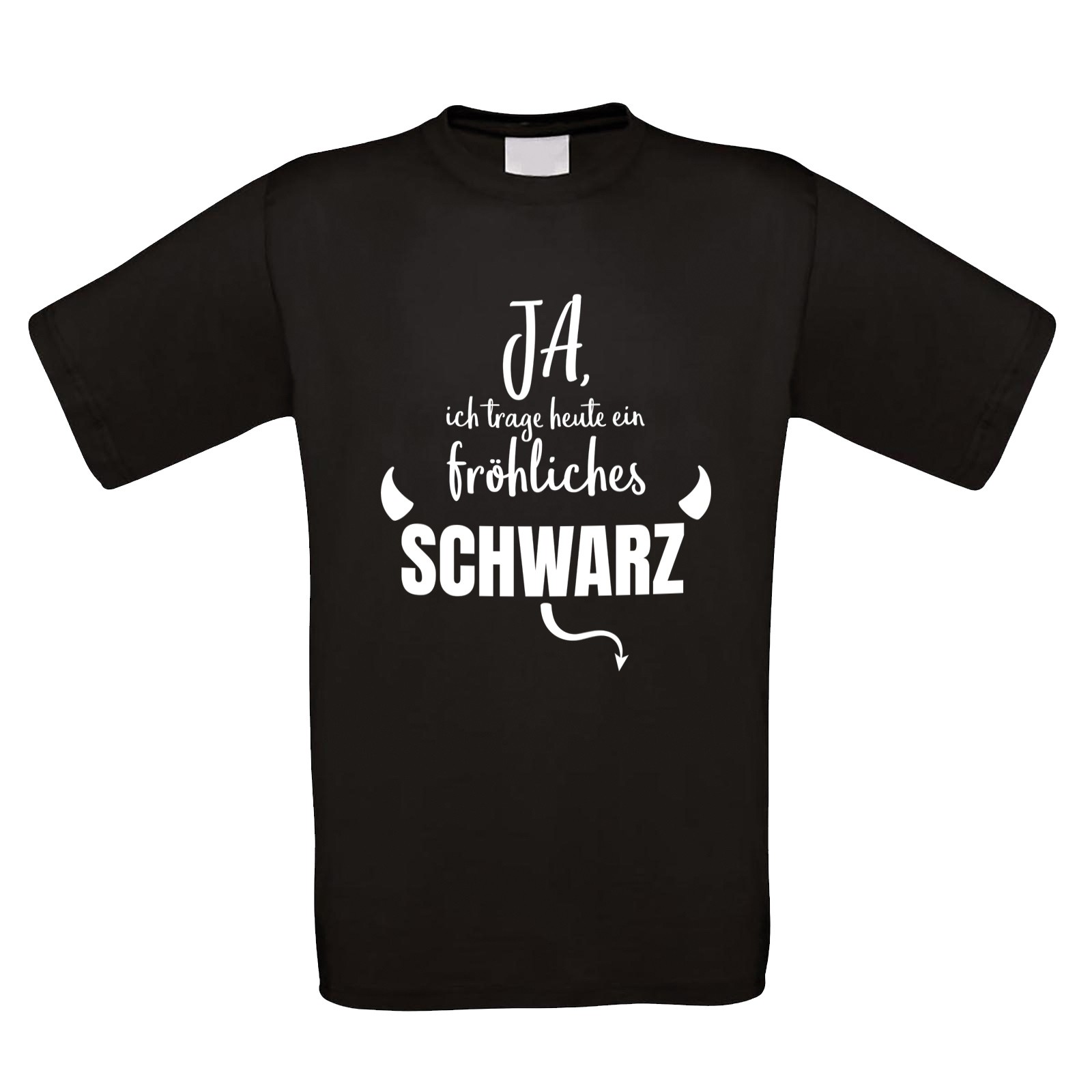 Funshirt als Tanktop, Damen- oder Herrenshirt - Fröhliches Schwarz