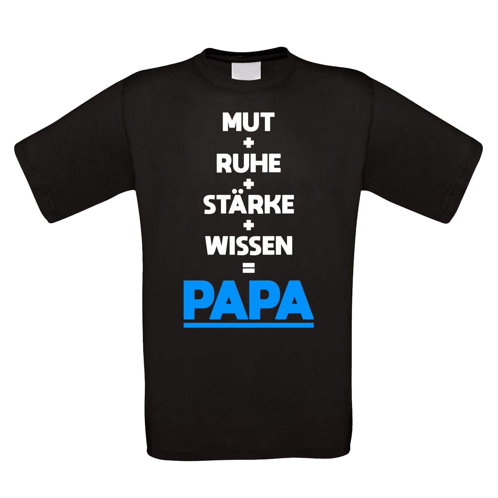 Funshirt weiß oder schwarz, als Tanktop oder Shirt - Mut Ruhe Stärke Wissen