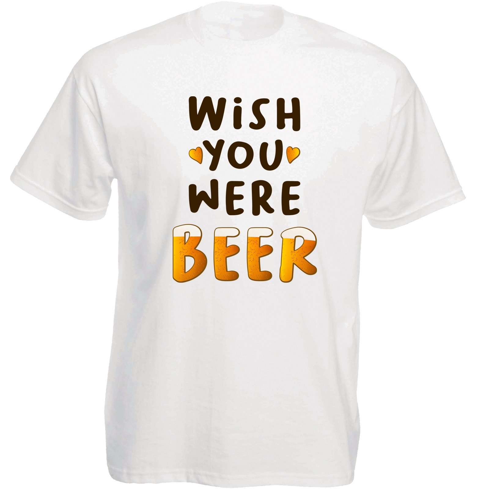Funshirt weiß oder schwarz, als Tanktop oder Shirt - Wish you were beer