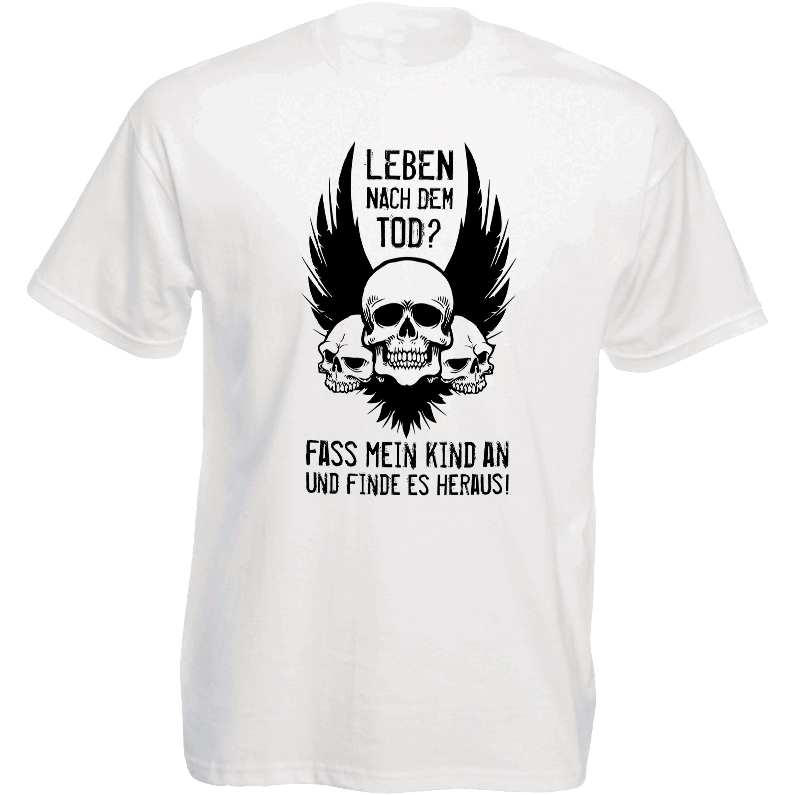 Funshirt weiß oder schwarz - Fass mein Kind an