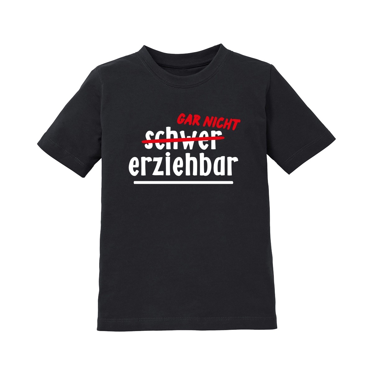 Kinder T-Shirt Modell: schwer (gar nicht) erziehbar 