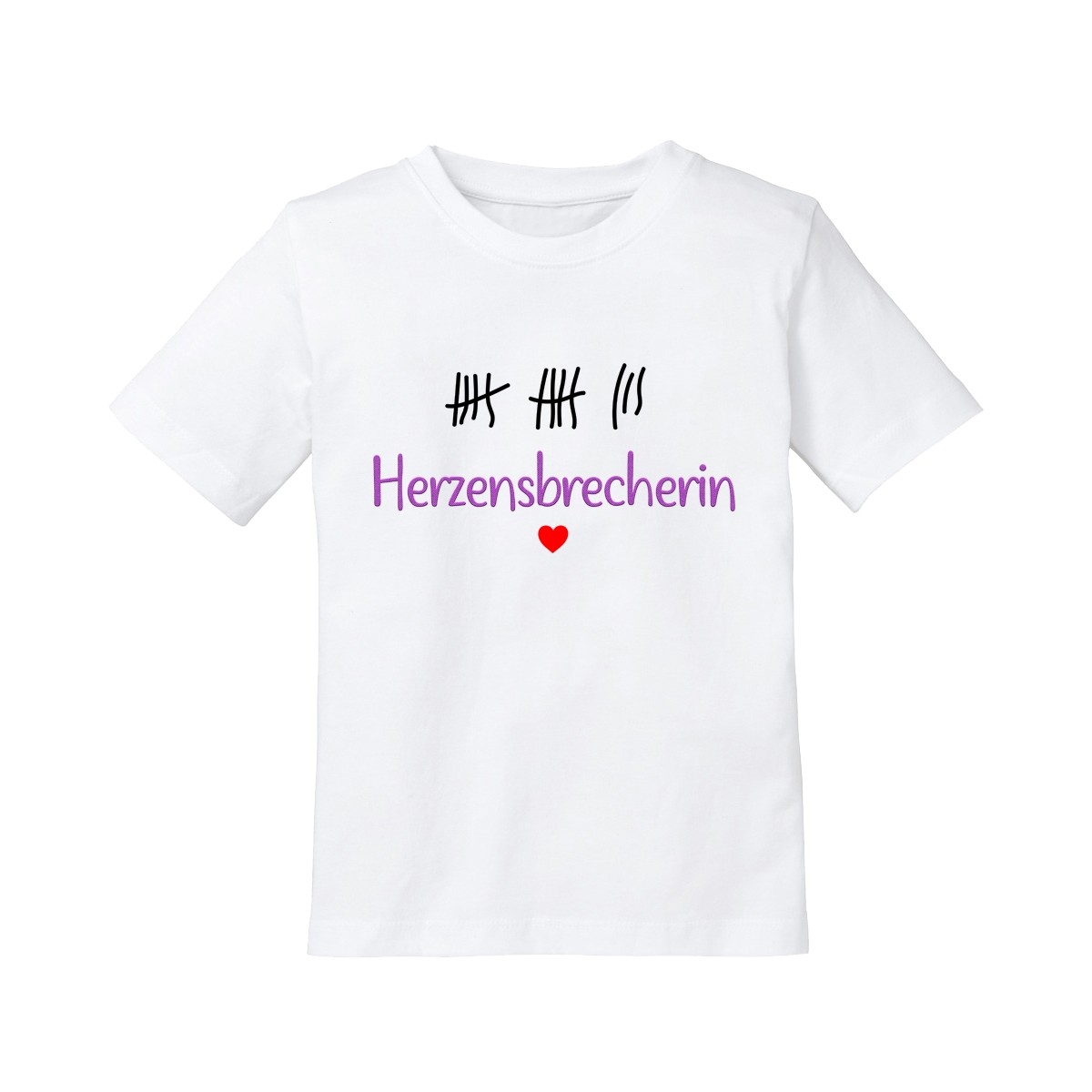 Kinder - Babyshirt Modell: Herzensbrecherin.