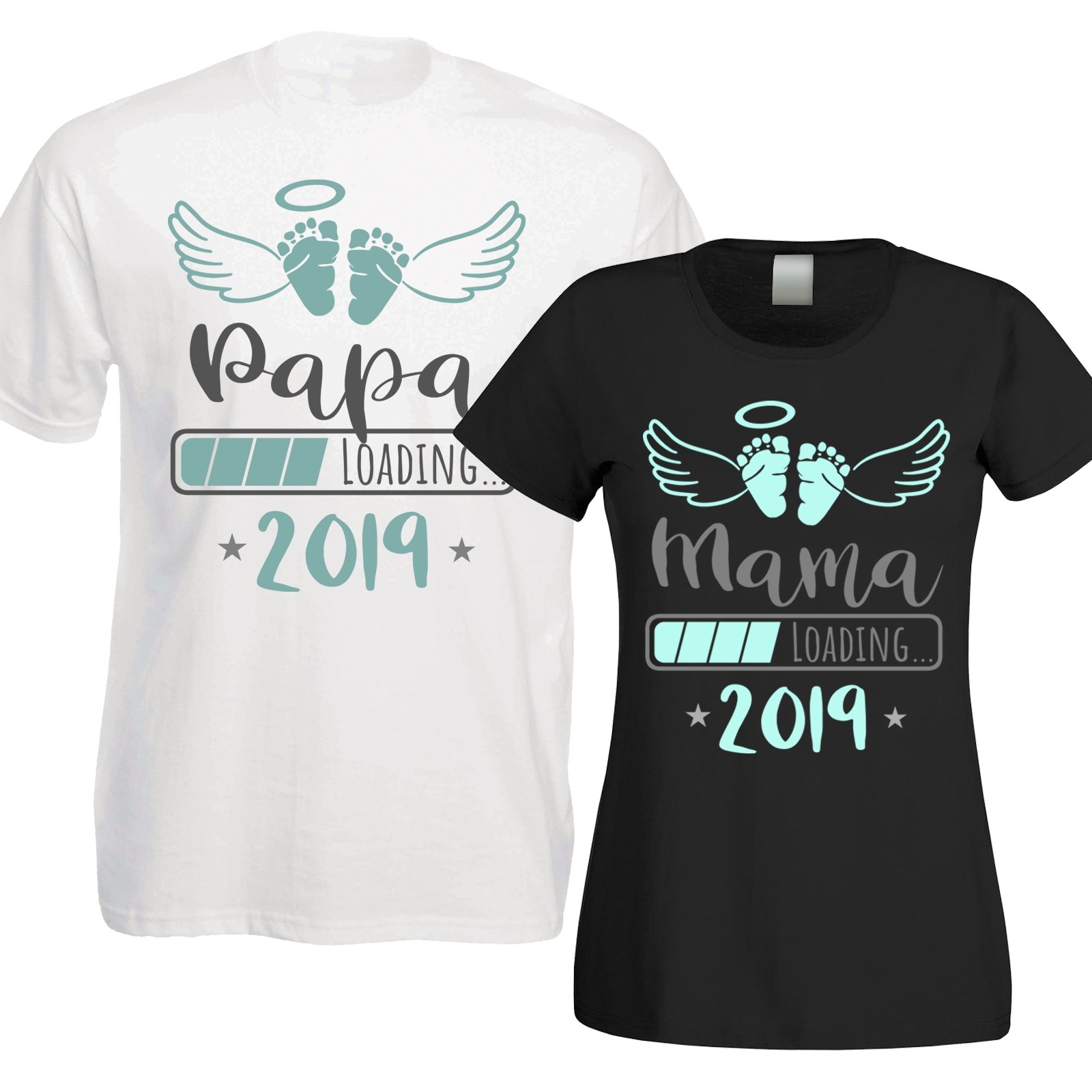 Funshirt oder Tanktop: 2019 Mama / Papa / Oma / Opa / Tante / Onkel LOADING...