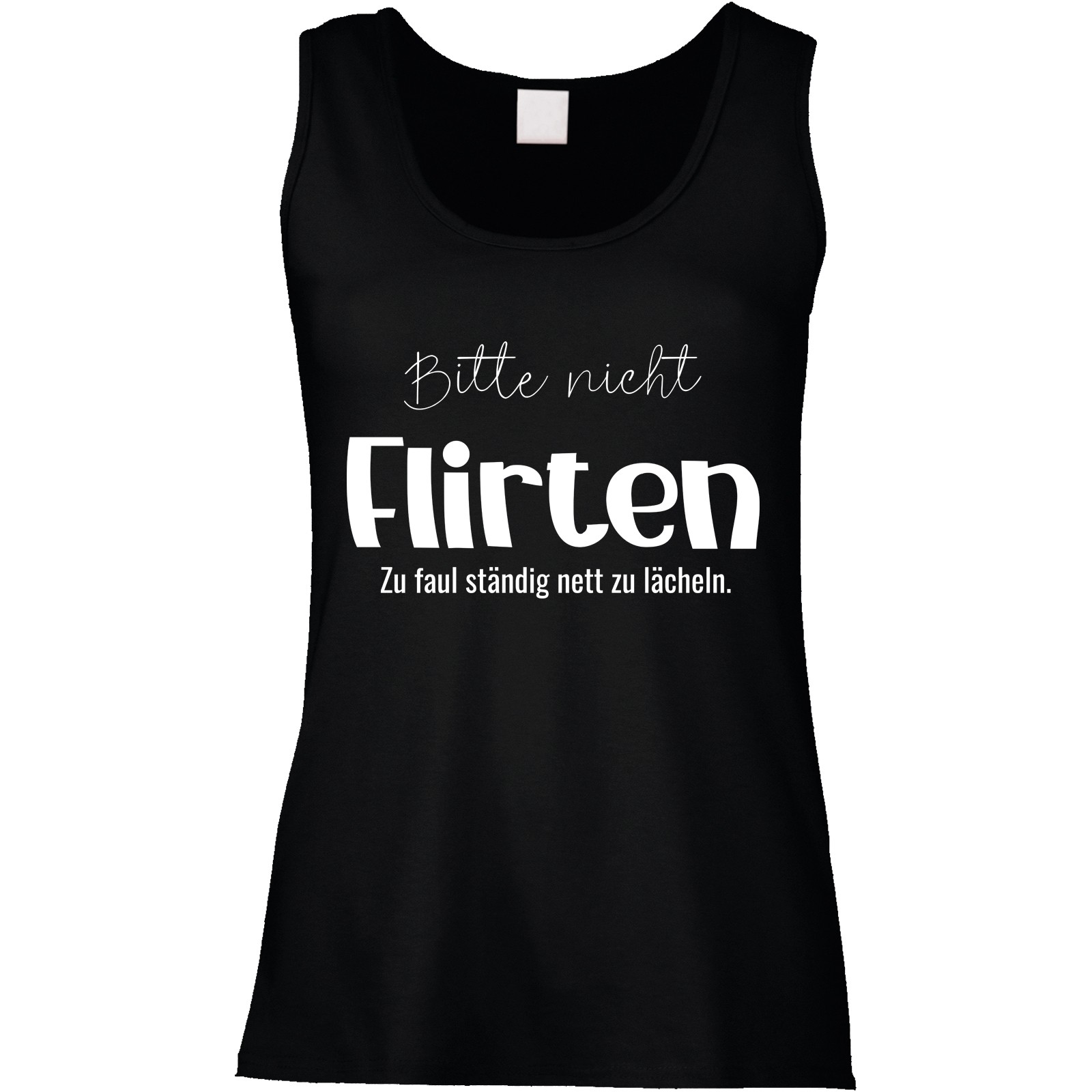 Funshirt oder Tanktop: Bitte nicht Flirten....