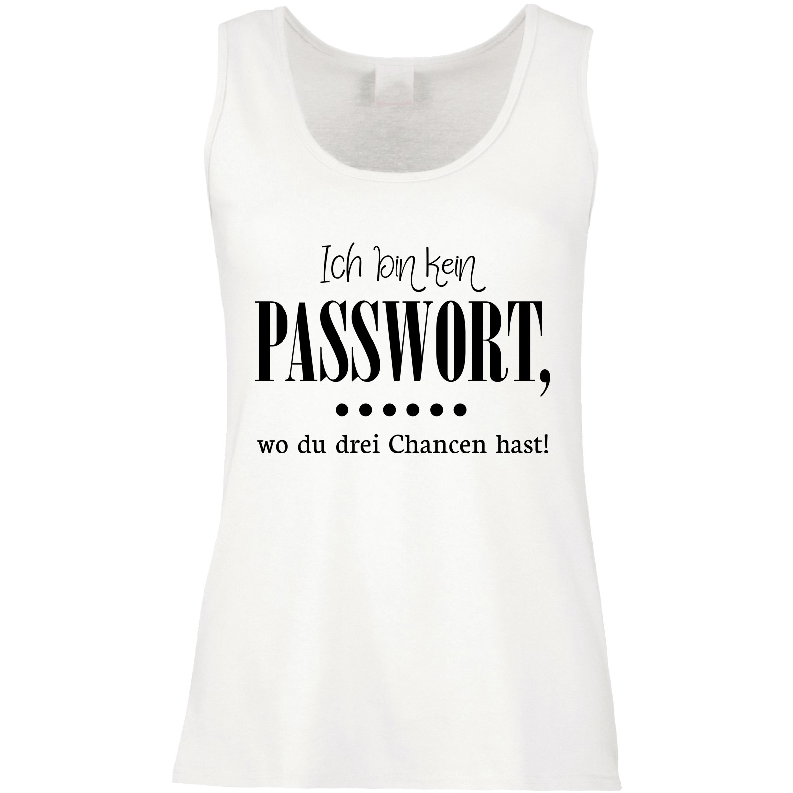 Funshirt oder Tanktop: Ich bin kein Passwor....