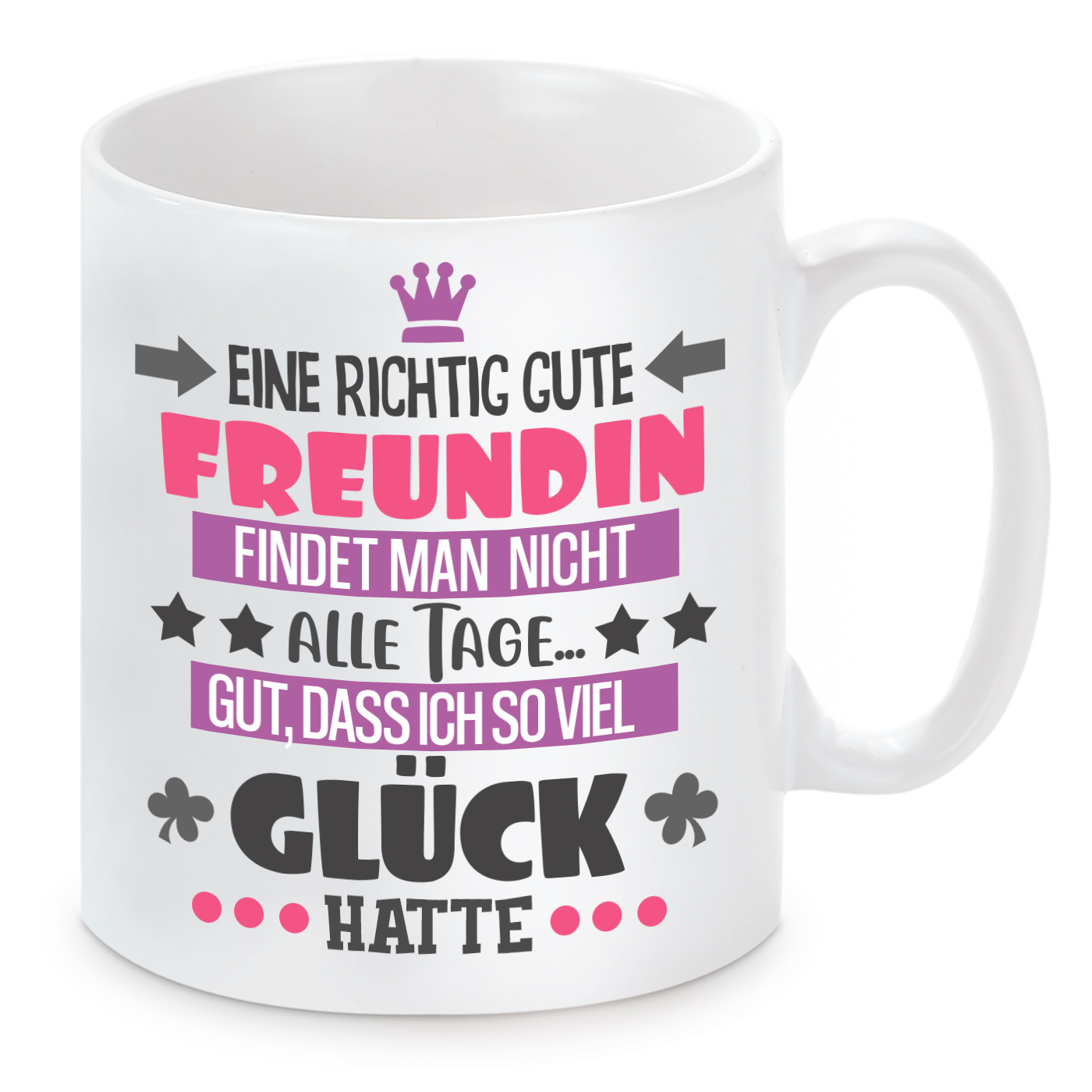 Tasse mit Motiv - Richtig gute Freundin