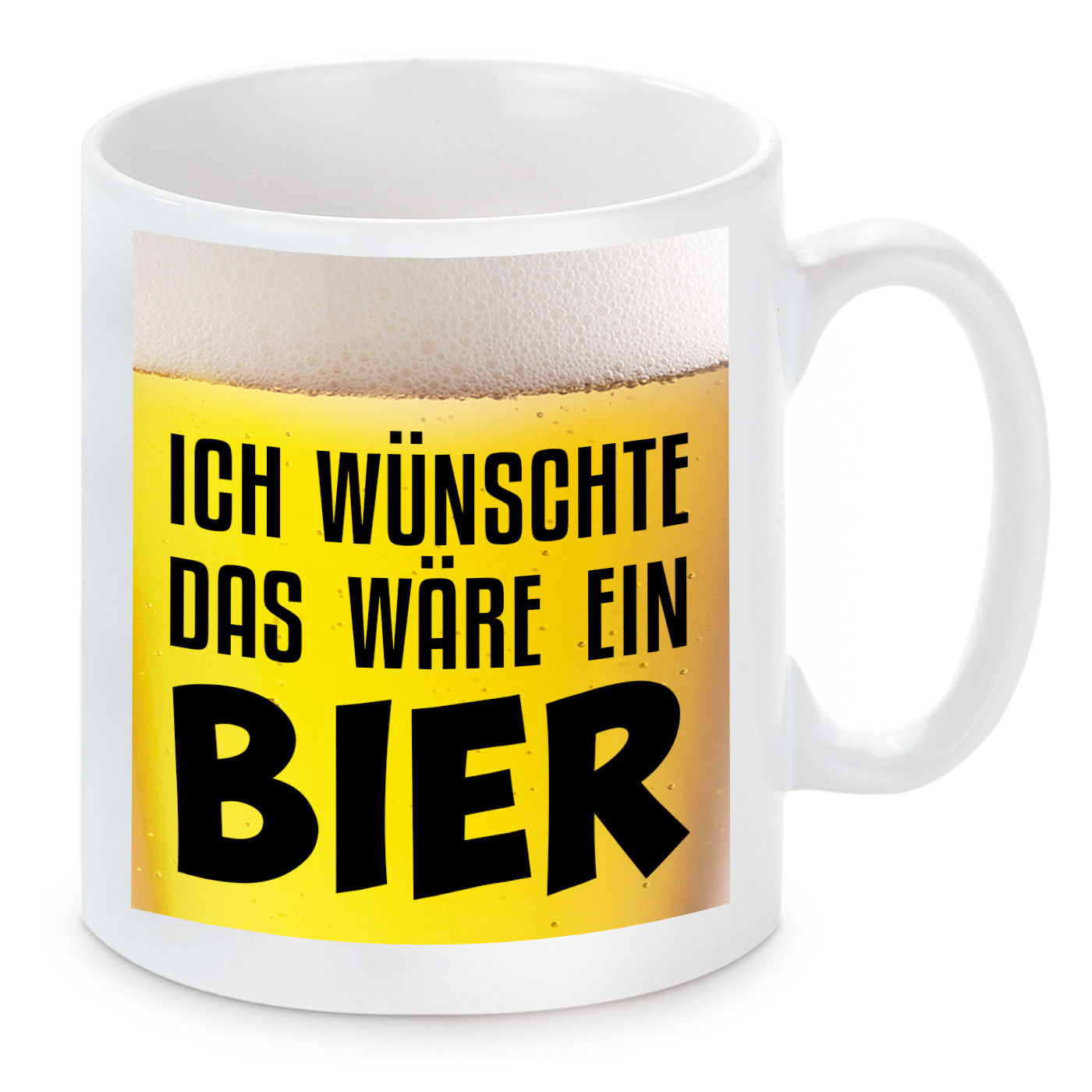 Tasse mit Motiv - Ich wünschte das wäre ein Bier