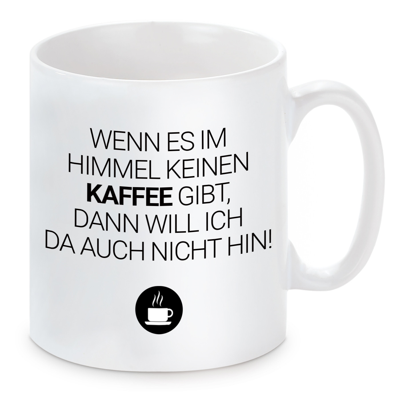 Tasse mit Motiv - Kaffee im Himmel