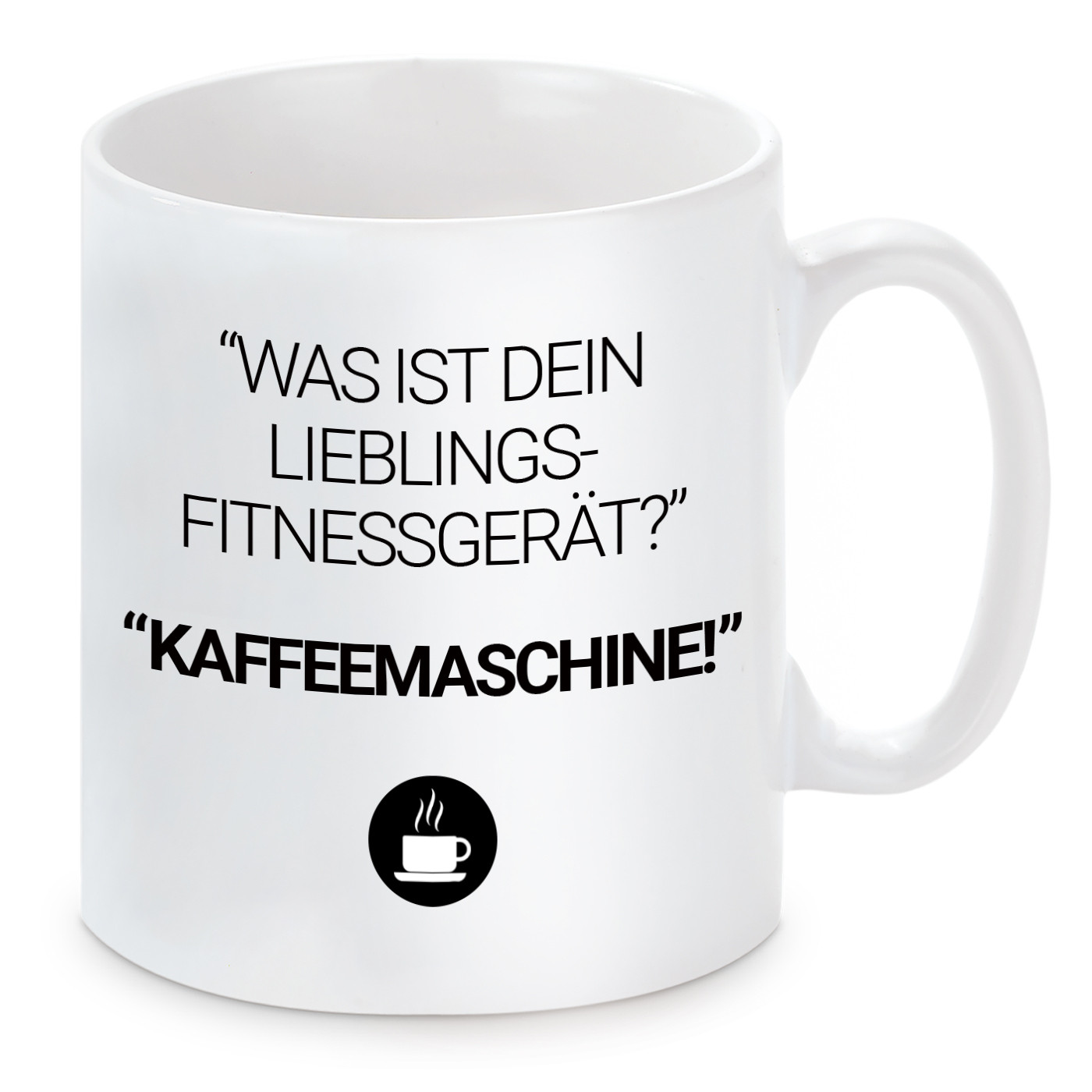 Tasse mit Motiv - Lieblingsfitnessgerät