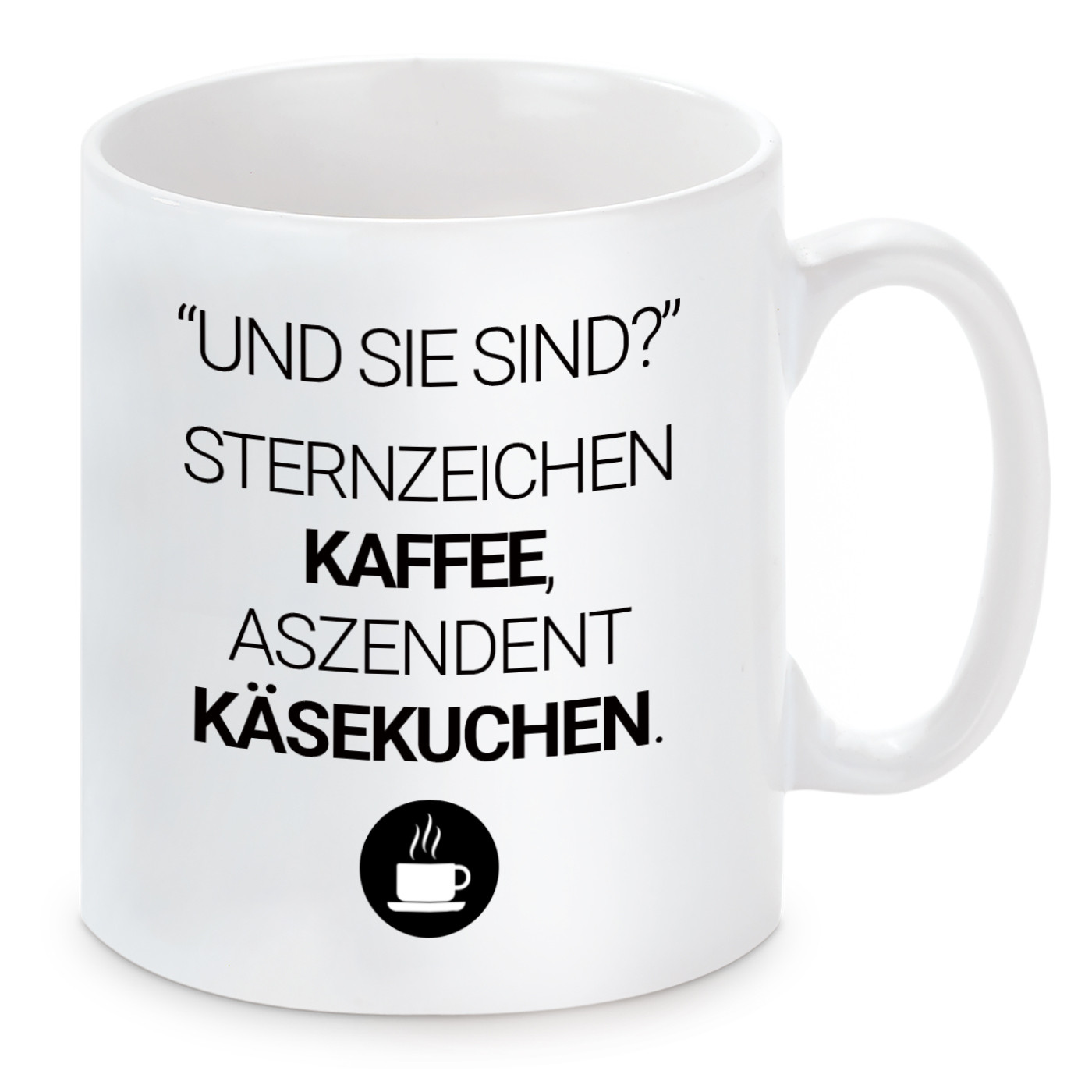 Tasse mit Motiv - Sternzeichen Kaffee