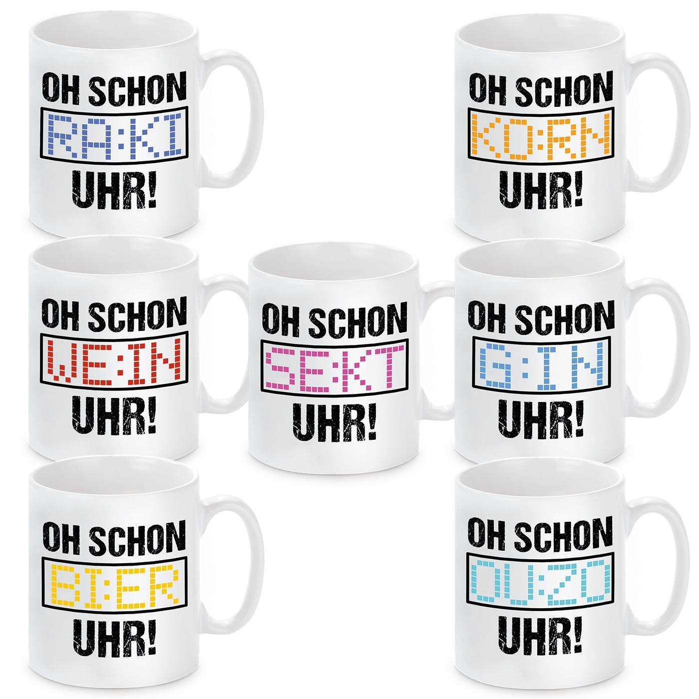 Tasse mit Motiv - OH! SCHON "Wunschmotiv" UHR