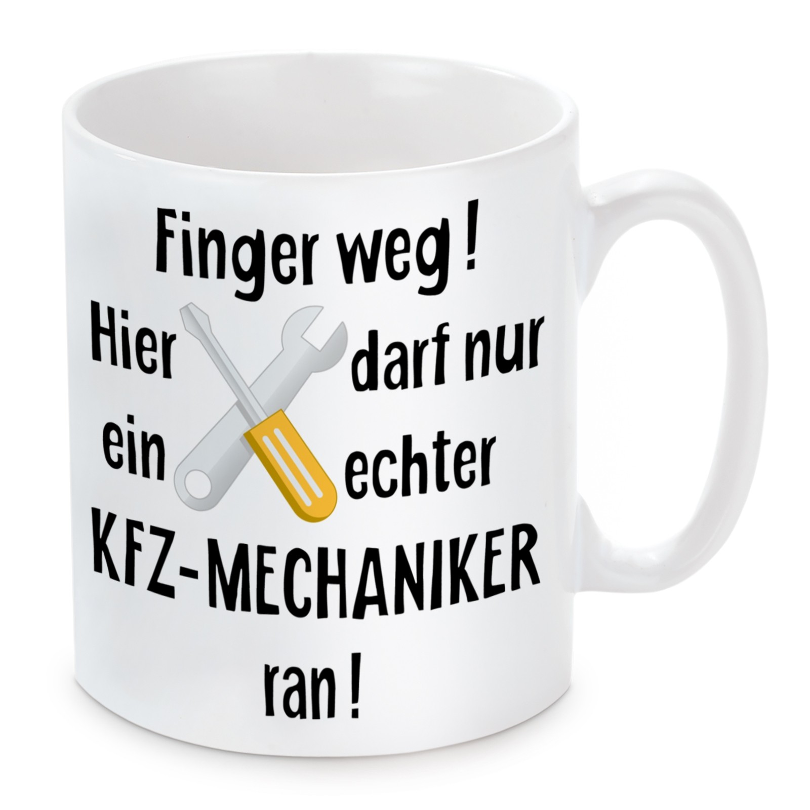 Tasse: Finger weg! (KFZ-Mechaniker)