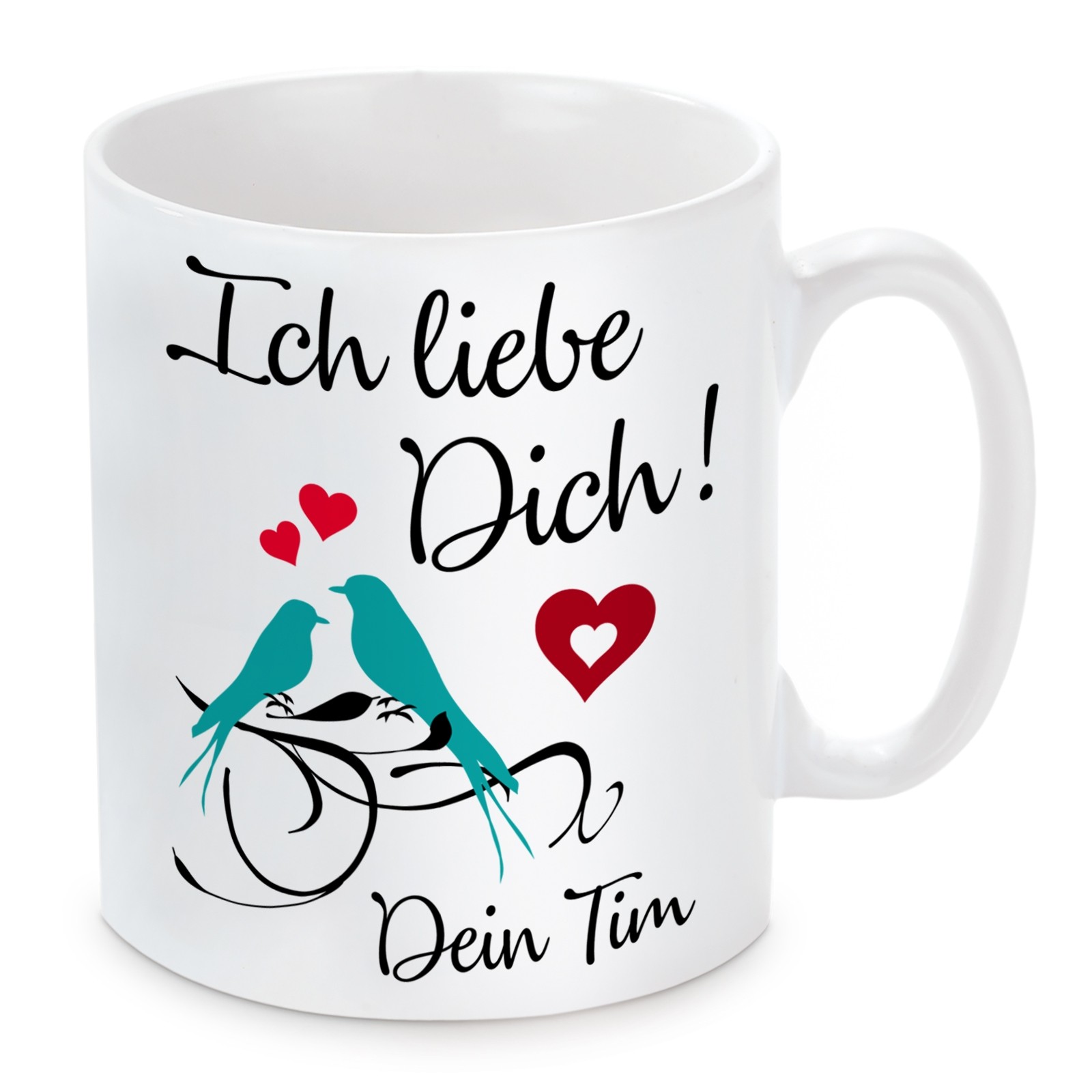 Tasse: Ich liebe Dich (personalisierbar)