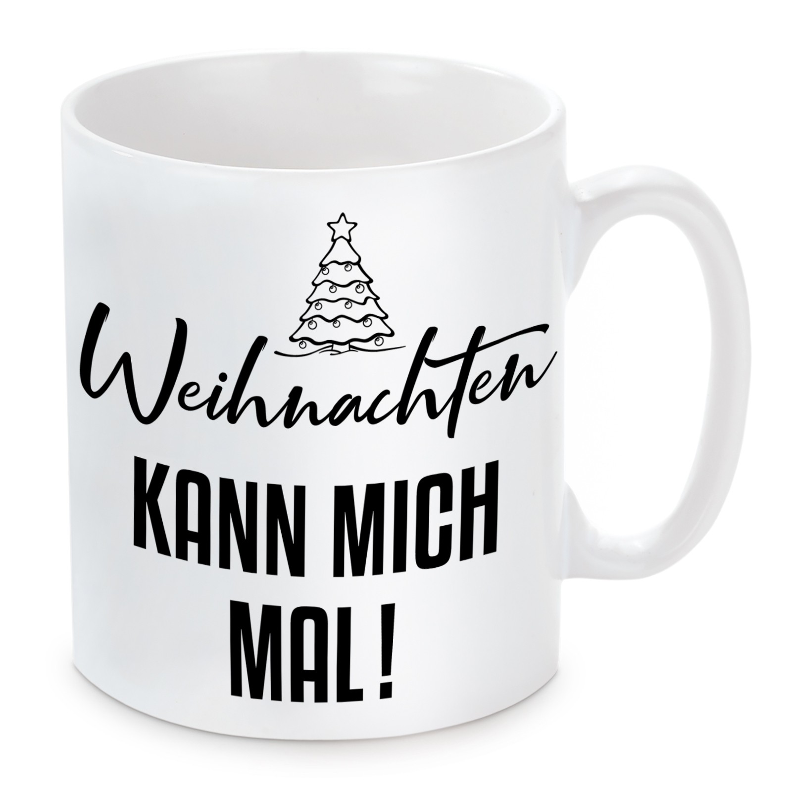 Tasse mit Motiv - Weihnachten kann mich mal!