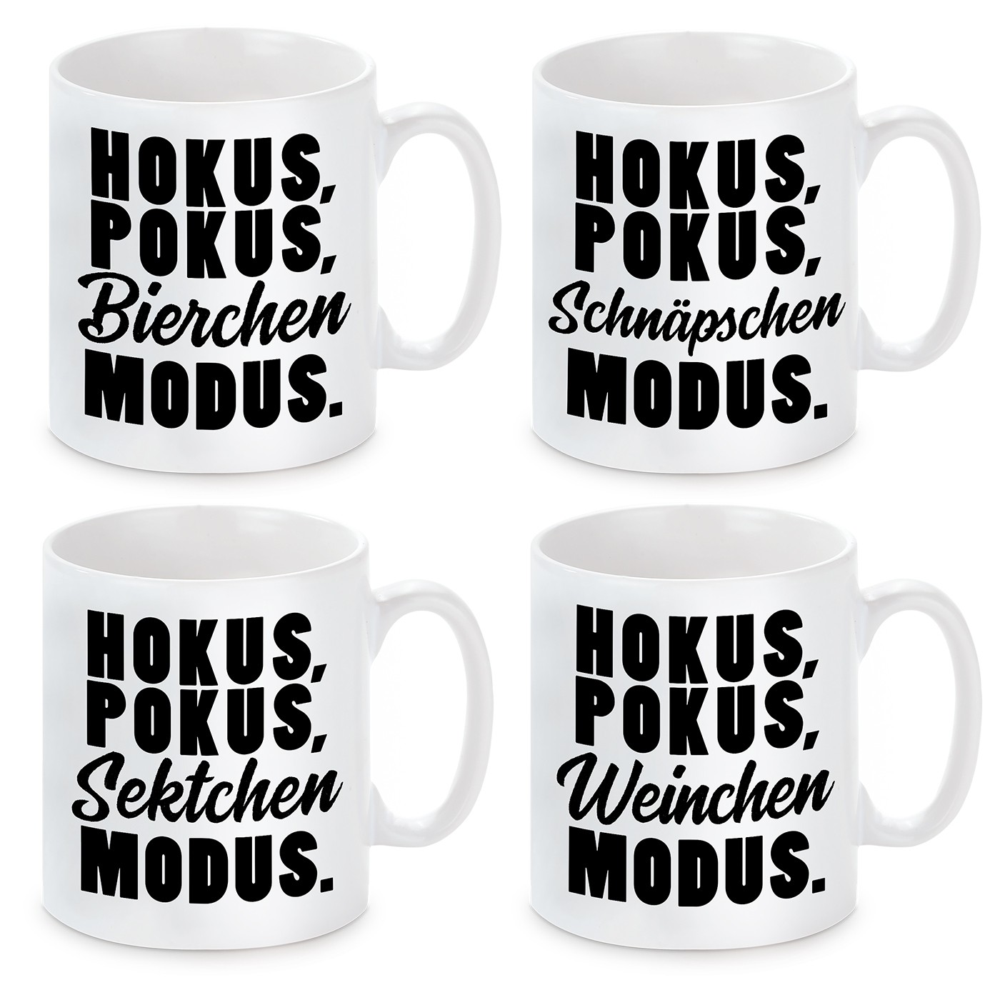 Tasse mit Motiv - Hokus, Pokus - Modus.