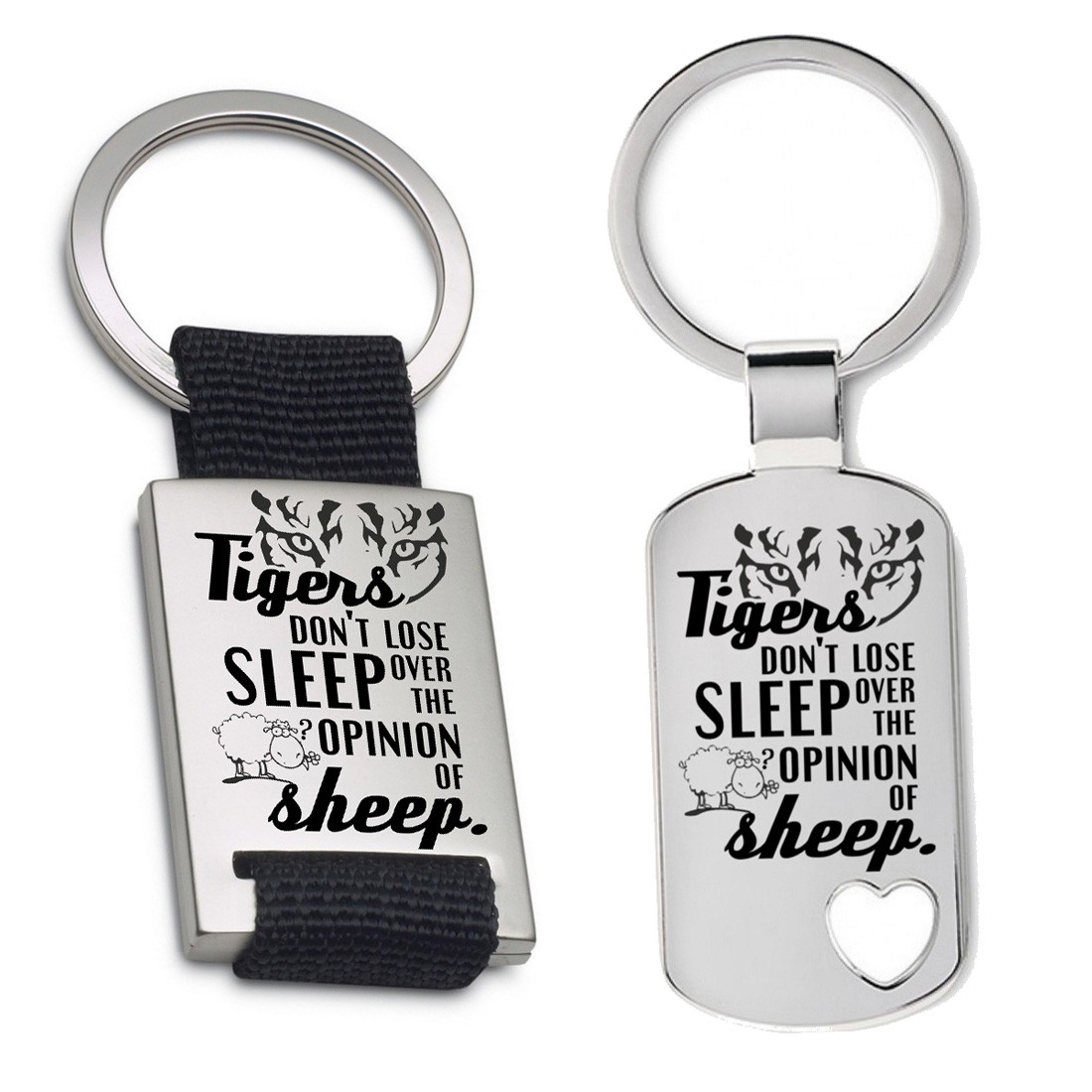 Schlüsselanhänger: Tigers dont lose sleep over the opinion of sheep