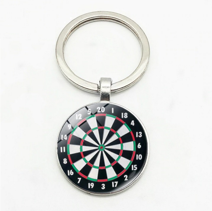 Schlüsselanhänger Dartscheibe Dart