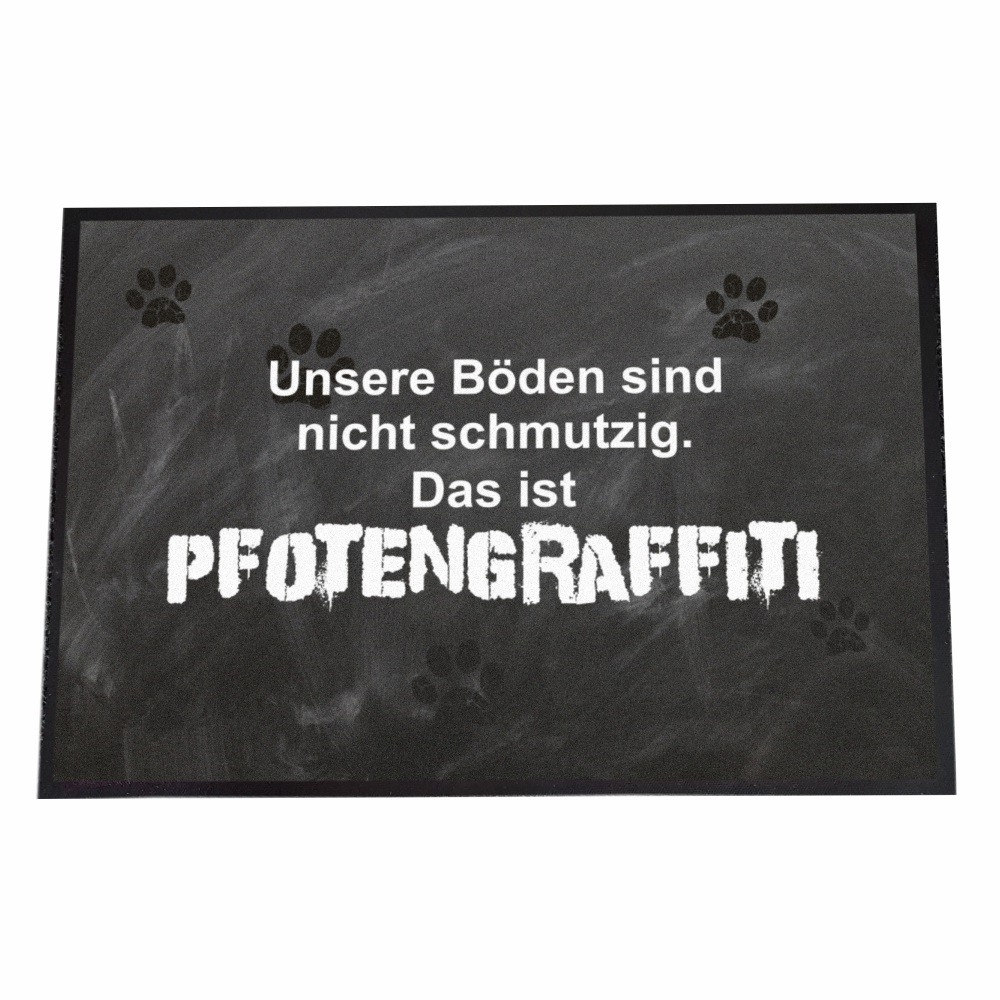 Fußmatte "Pfotengraffiti"