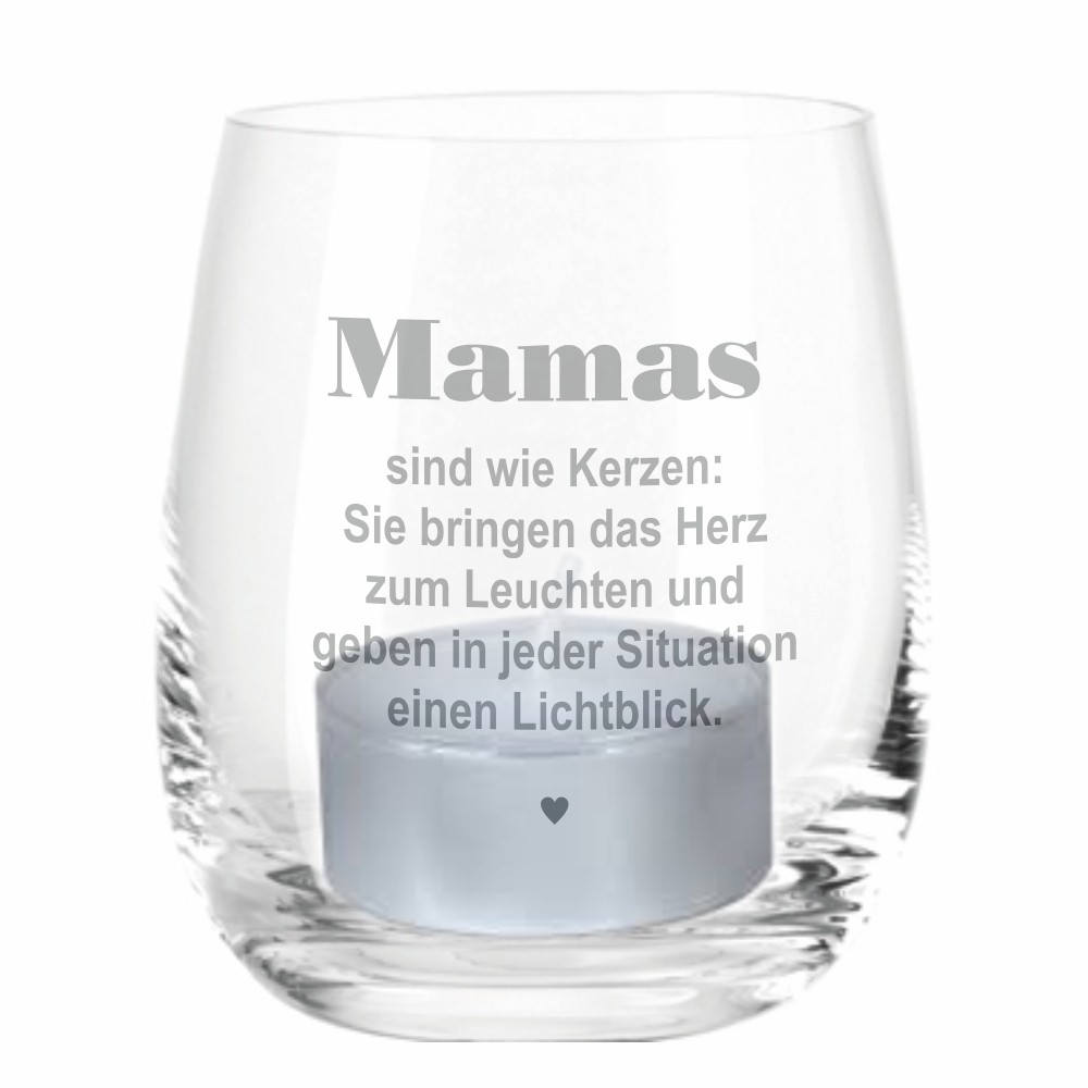 Windlicht "Mamas sind wie Kerzen"