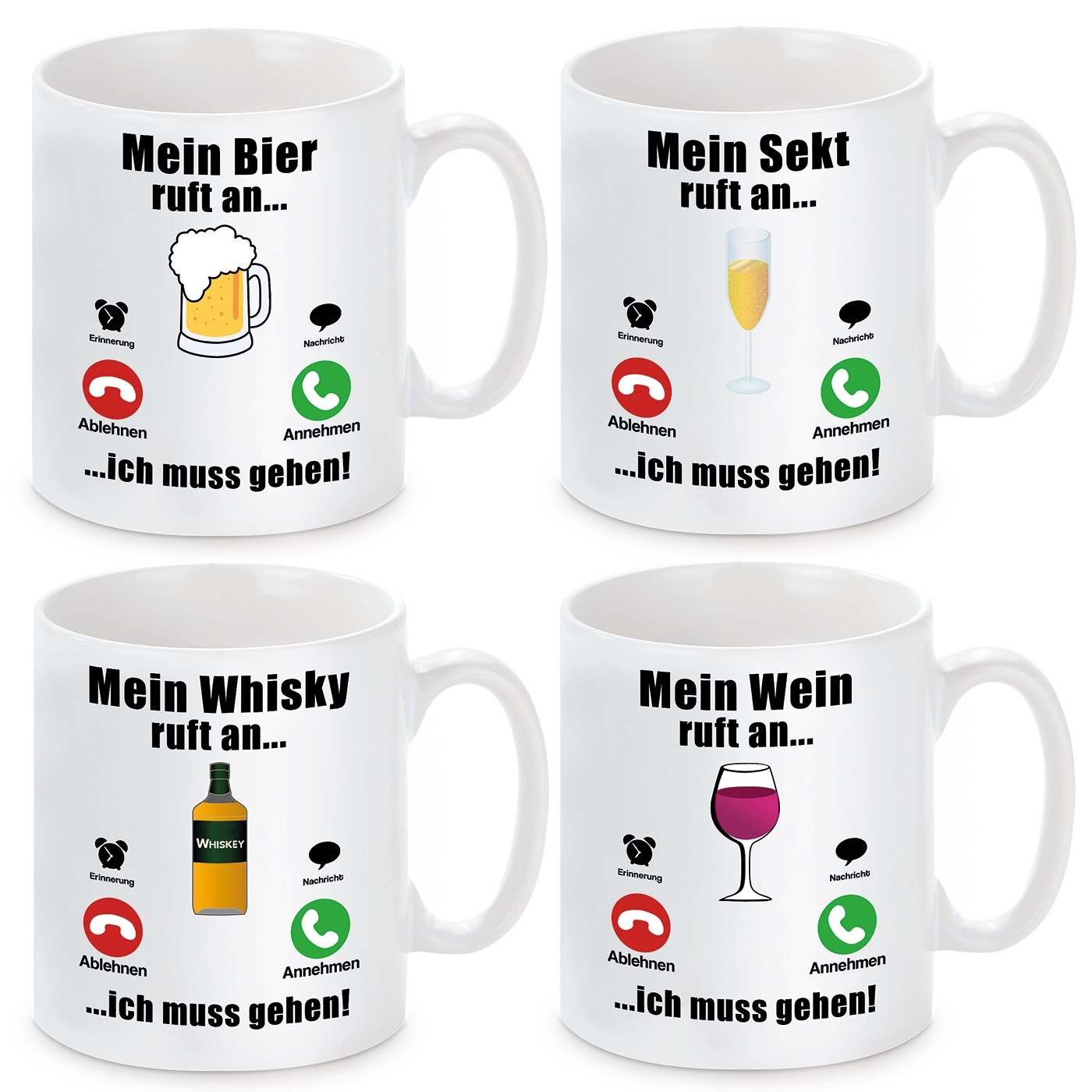 Tasse mit Motiv - Mein "Wunschmotiv" ruft an...ich muss gehen