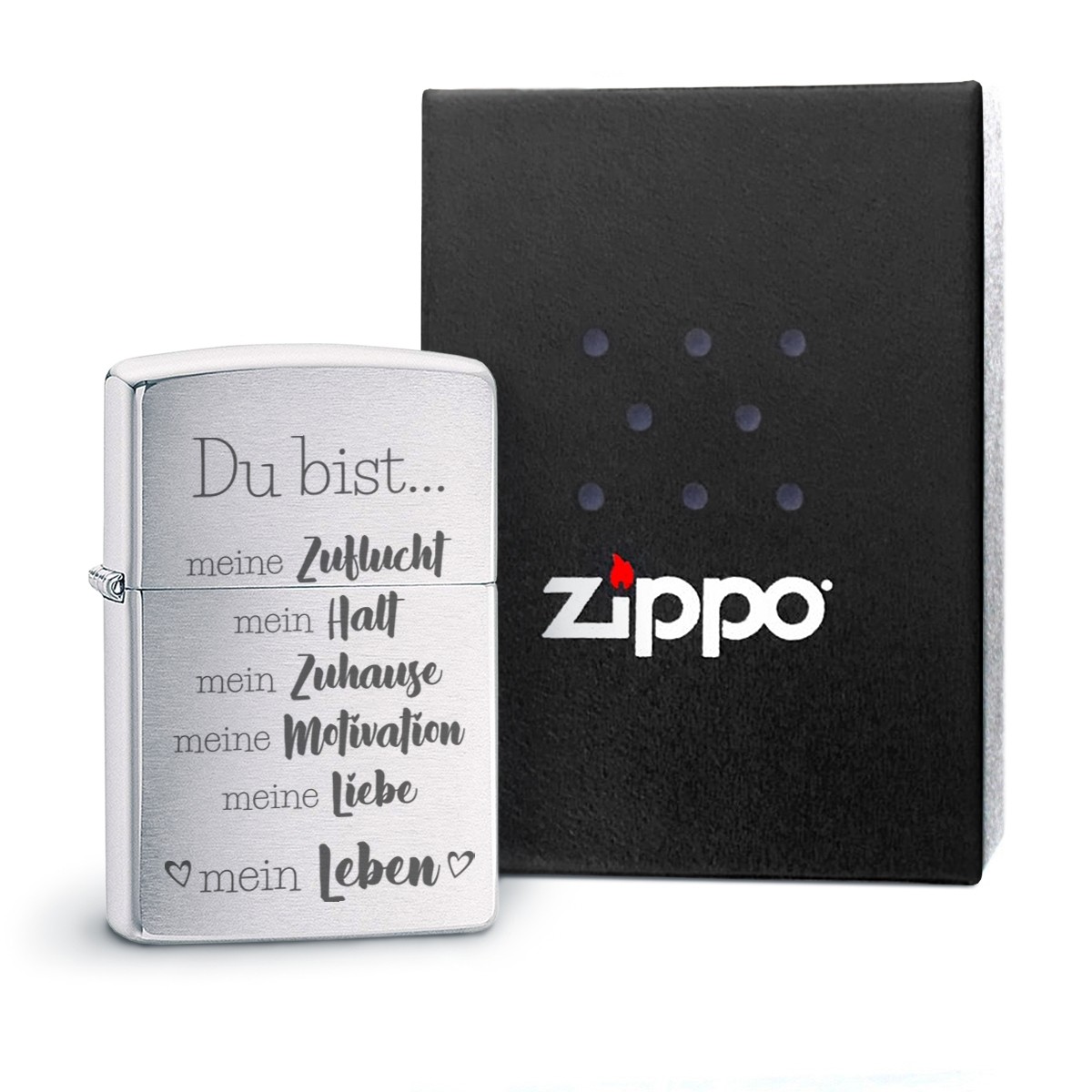 Original Zippo Benzinfeuerzeug: Du bist