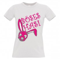 Damen T-Shirt Modell: Böses Hasi