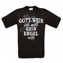 Herren T-Shirt Modell: Ich will kein Engel sein