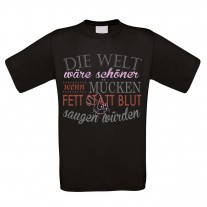 Herren T-Shirt Modell: Die Welt wäre schöner...