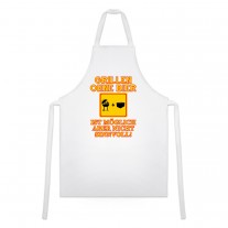 Grillschürze mit Motiv - Modell: Grillen ohne Bier