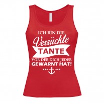 Damen Tank Top Modell: Verrückte Tante