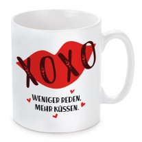 Tasse: Weniger reden, mehr küssen! 