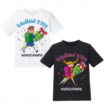Kinder T-Shirt Modell: Schulkind 2022 - Mädchen / Junge