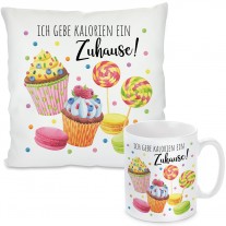 Kissen oder Tasse: Ich gebe Kalorien ein Zuhause