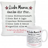 Kissen oder Tasse: Liebe Mama, danke dir für...