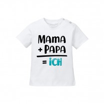 Babyshirt - Modell: Mama+Papa=ich