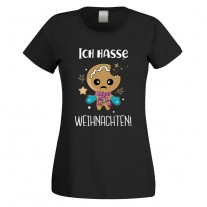 Funshirt weiß oder schwarz, als Tanktop oder Shirt - Ich hasse Weihnachten!