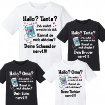 Kindershirt: Hallo? Tante / Oma?