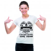 Damen T-Shirt Modell: Tätowierte Frauen