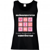 Funshirt oder Tanktop: Beziehungsstatus: Suche Saufpartner für Valentinstag!