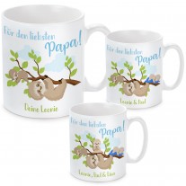 Tasse: Für den liebsten Papa! (personalisierbar, 1-3 Kinder)