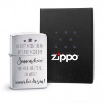 Original Zippo Benzinfeuerzeug: Du bist mein Stern