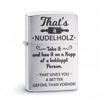 Original Zippo Benzinfeuerzeug: This is a Nudelholz...