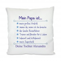 Kissen mit Motiv Modell: Mein Papa ist...