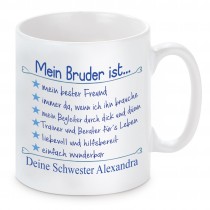 Tasse Modell: Mein Bruder ist...