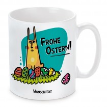 Tasse: Frohe Ostern! (personalisierbar)