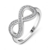 925 Silber Ring, Unendlichkeit, Damenring, Verlobungsring