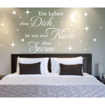 Wandtattoo Spruch