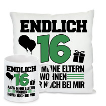 Kissen oder Tasse: Endlich 16