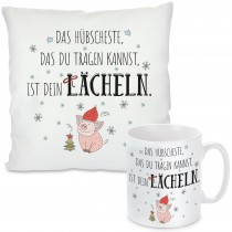 Kissen oder Tasse mit Motiv - Dein Lächeln