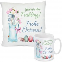 Kissen oder Tasse: Genieße den Frühling